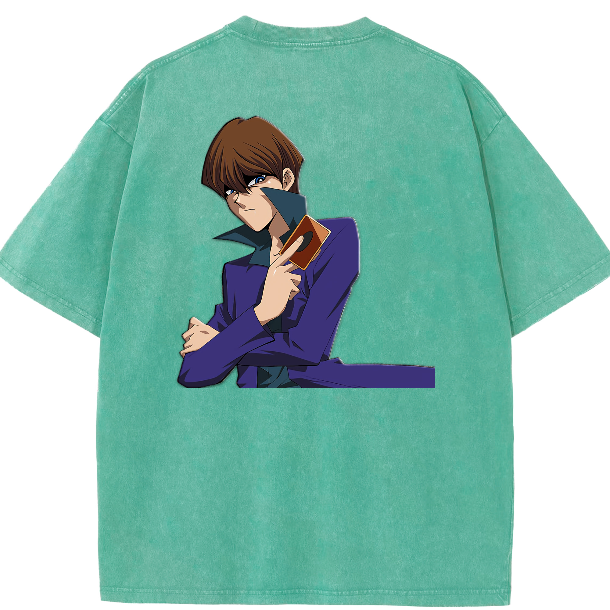 （画像用） 遊☆戯☆王 Yu-Gi-Oh! 綿100% ヴィンテージ風 半袖Tシャツ（背面プリント）